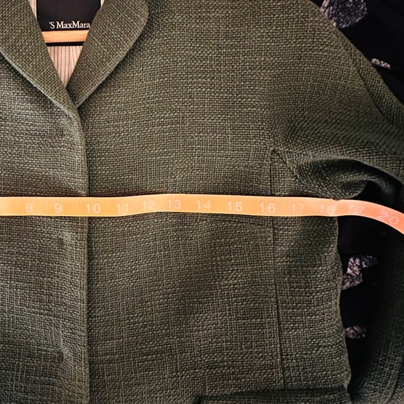 ITEM IS AVAILABLE UNTIL 9/30 - S’Max Mara green cotton jacket - Picture 4 of 6